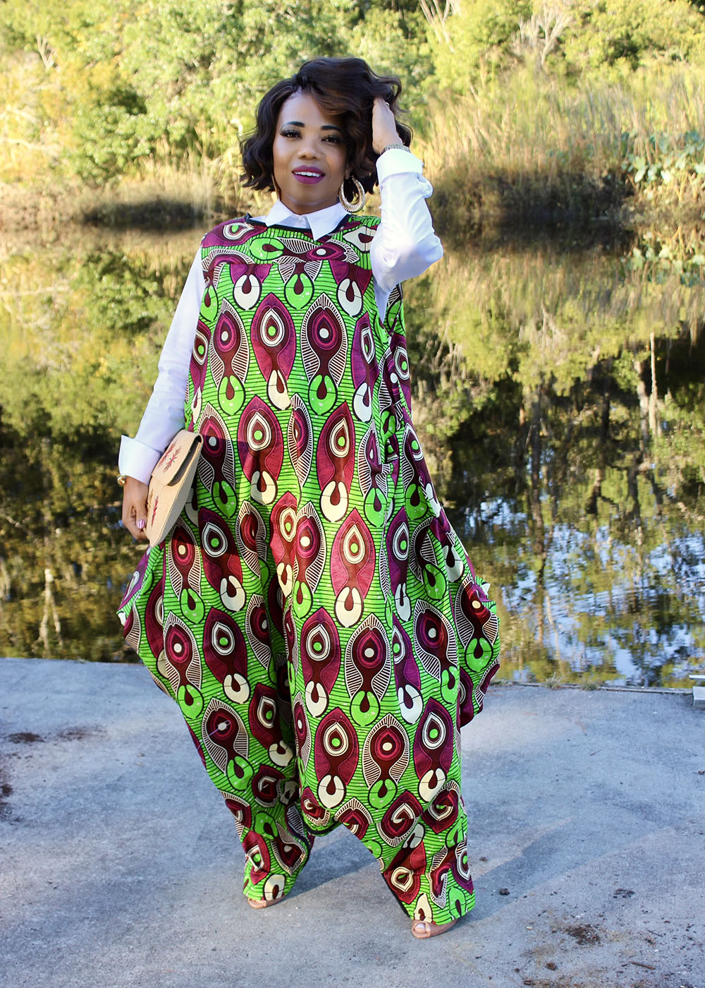 In My Bag - Green Ankara - Image 2