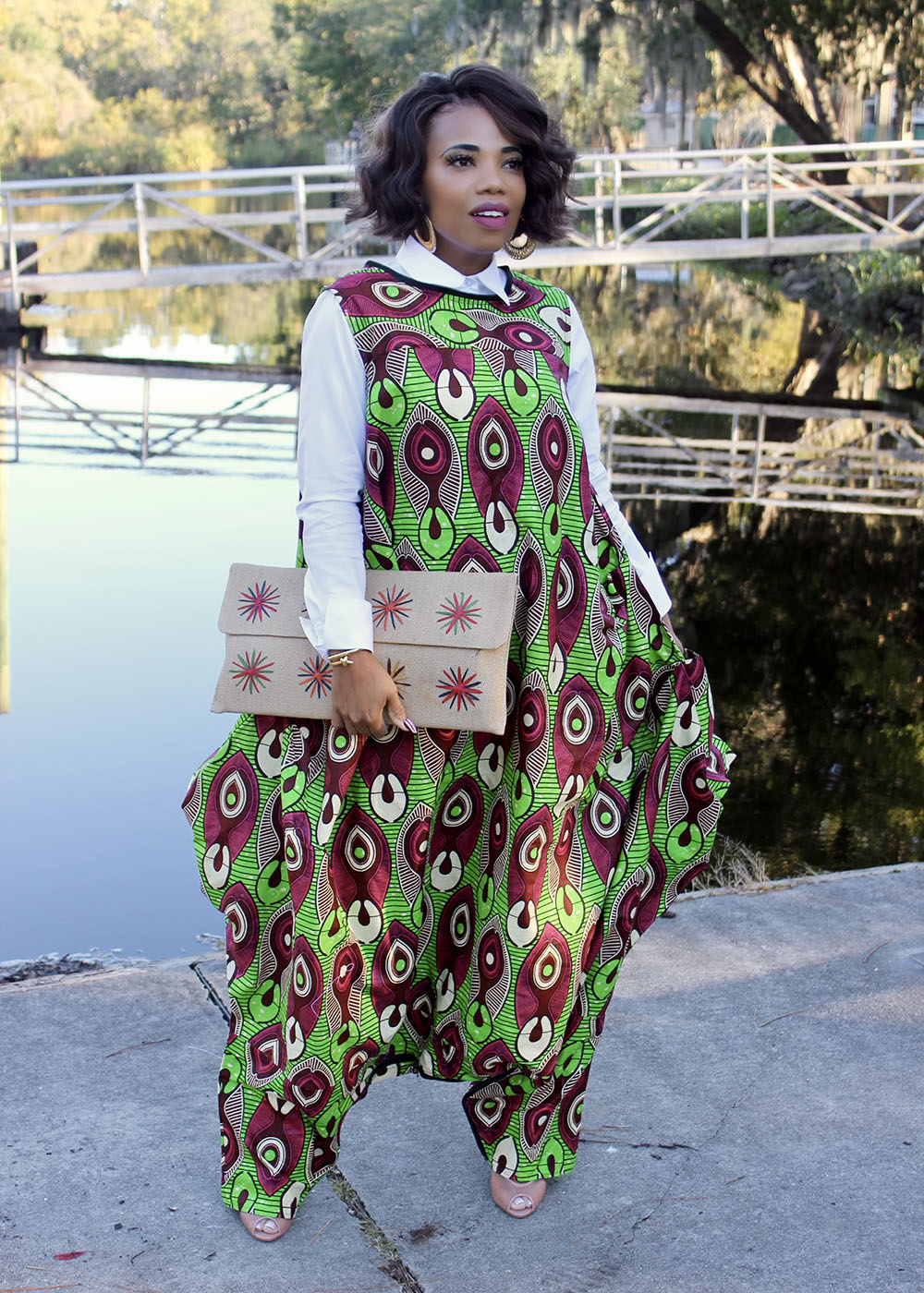 In My Bag - Green Ankara - Image 3
