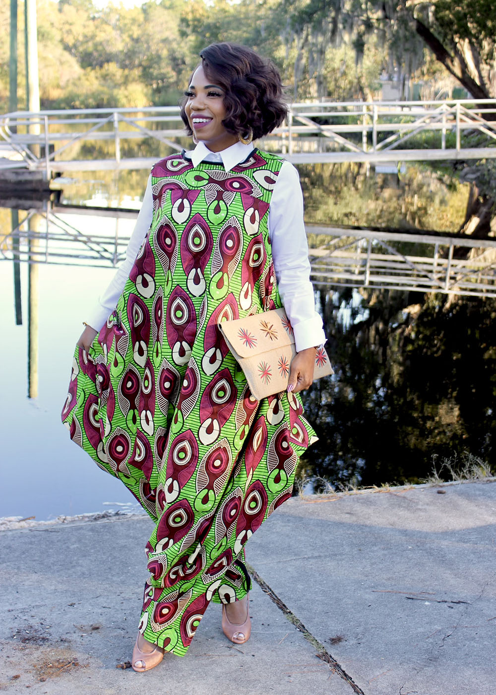 In My Bag - Green Ankara